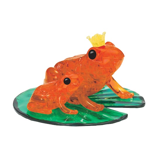 3D Crystal Puzzle - Frog (Orange): 43 Pcs